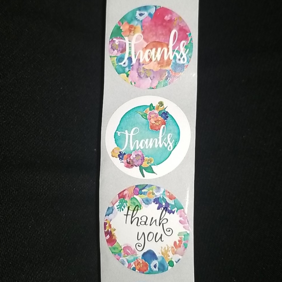 5 for $15🆕️100 THANK YOU colorful stickers - Picture 2 of 3